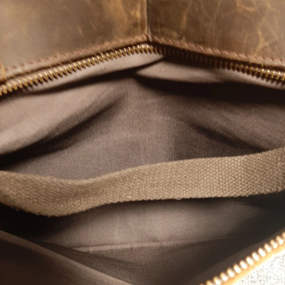 Unbranded distressed leather